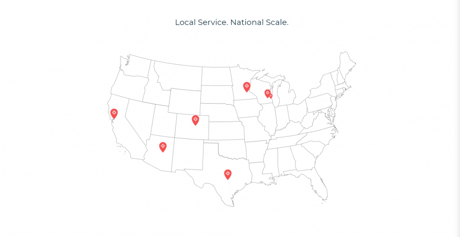 map of onetouchpoint locations