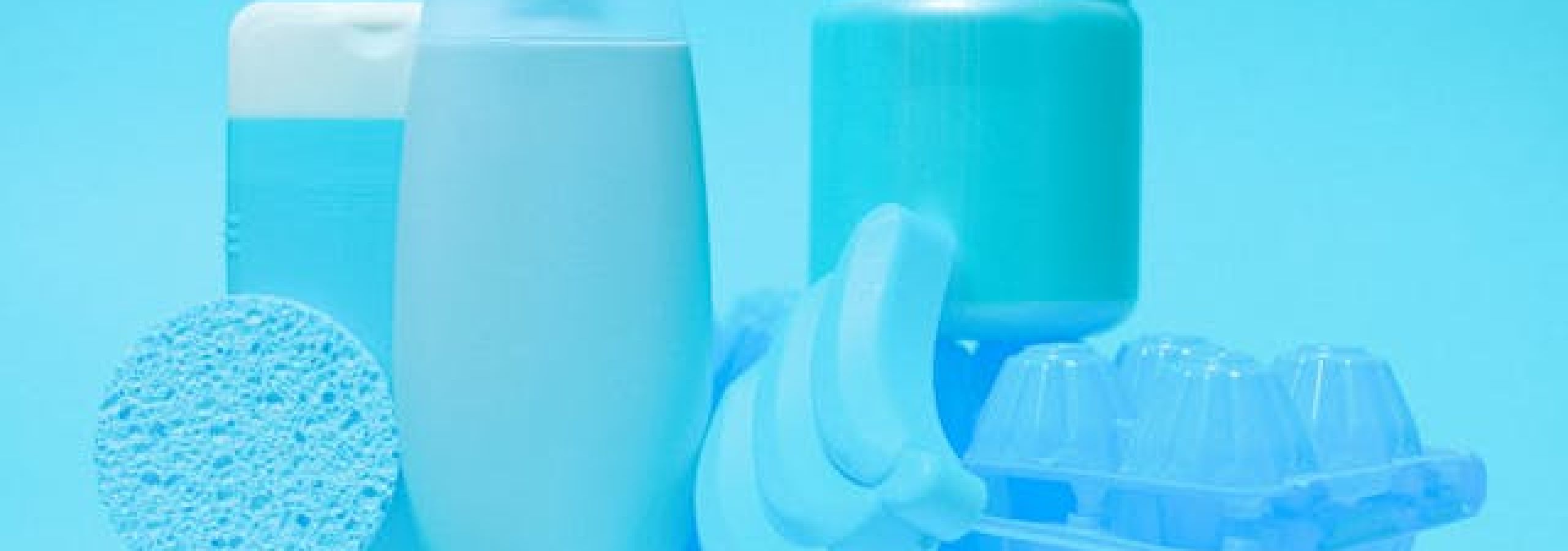 variety of plastic food packaging