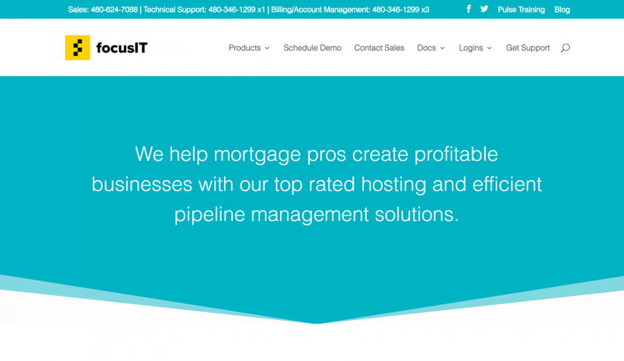 photo of the focusIT website