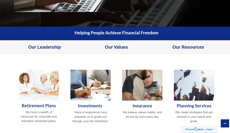 photo of lifeplans website