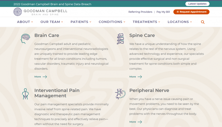photo of goodman campbell website