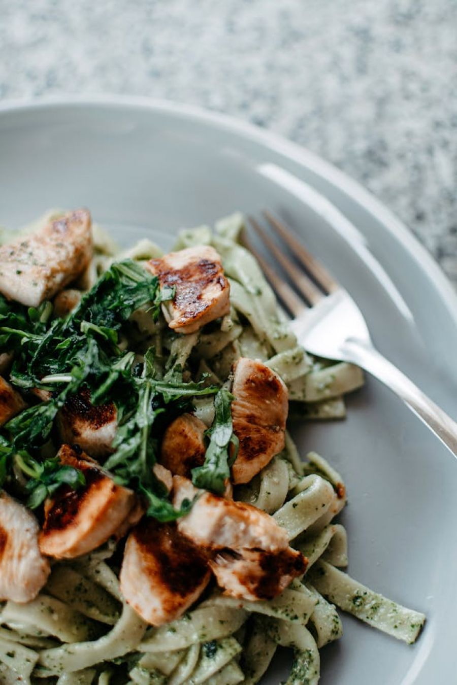 photo of chicken fettucine alfredo