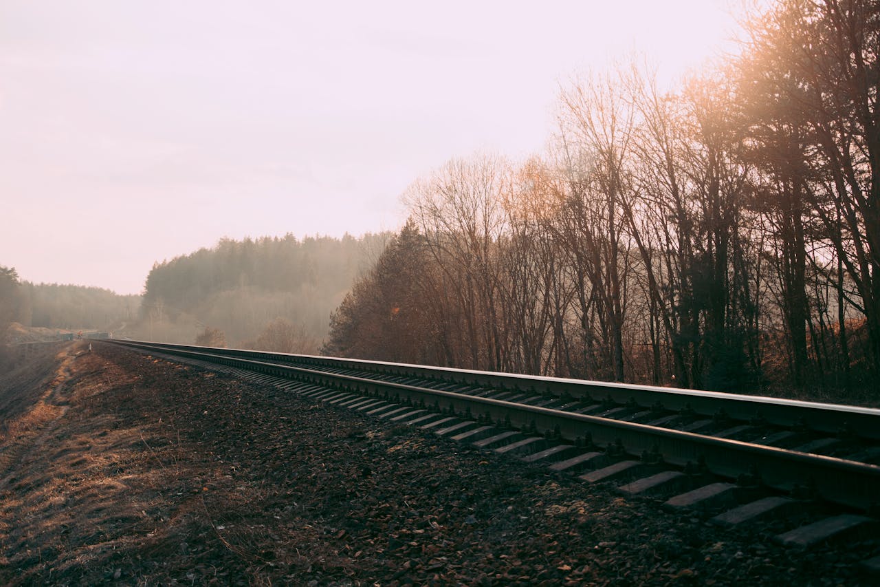 photo of railroad tracks