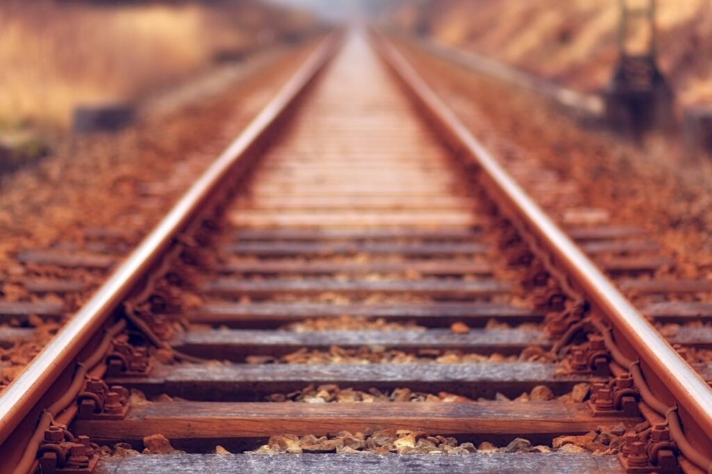 photo of railroad tracks