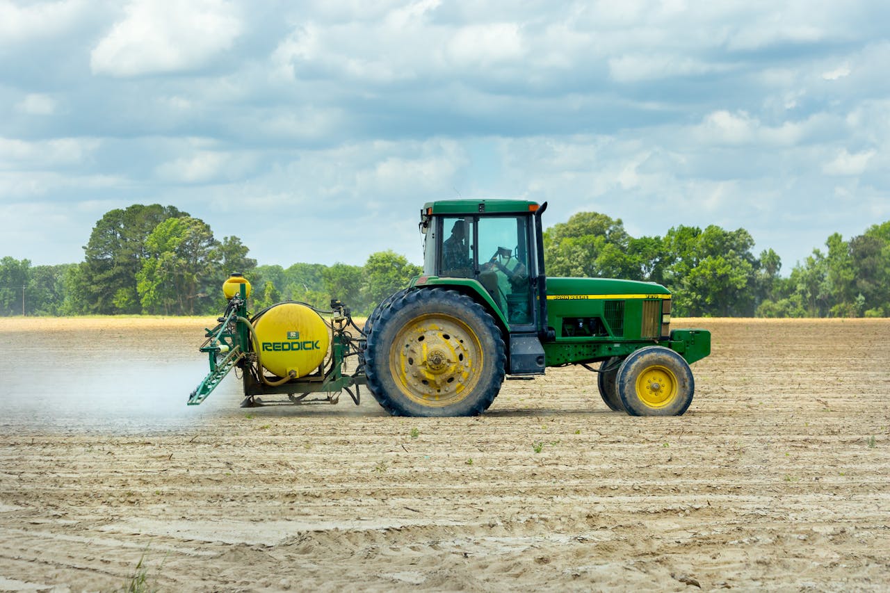 photo of a john deere tractor